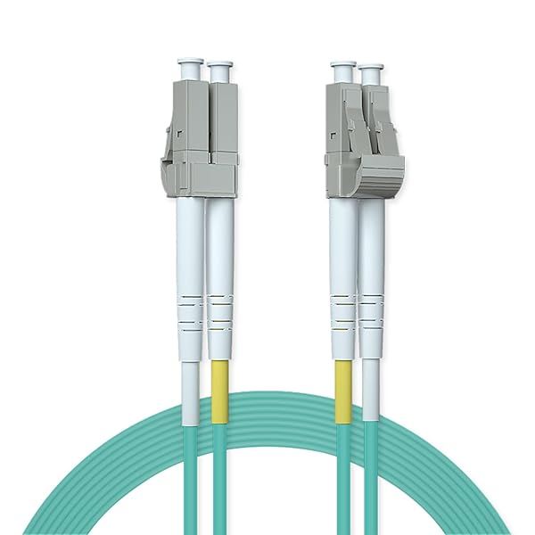 ipolex OM3 LC to LC Fiber Patch Cable 10G Multimode Duplex 50/125?m 20 Meter Aqua Fiber Optic Cord