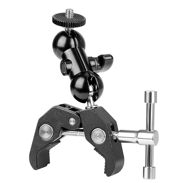 Koolehaoda Double Ballhead Camera Clamp Mount for Ronin M/MX & Freefly MOVI - Versatile Monitor Bracket with Crab Clamp