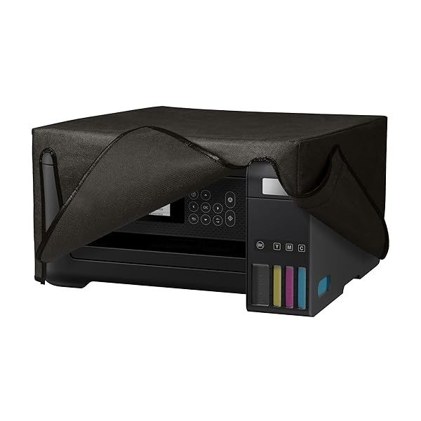 kwmobile Dust Cover for Epson EcoTank ET-2850/ET-2856 - Dark Grey Fabric Printer Case Protector