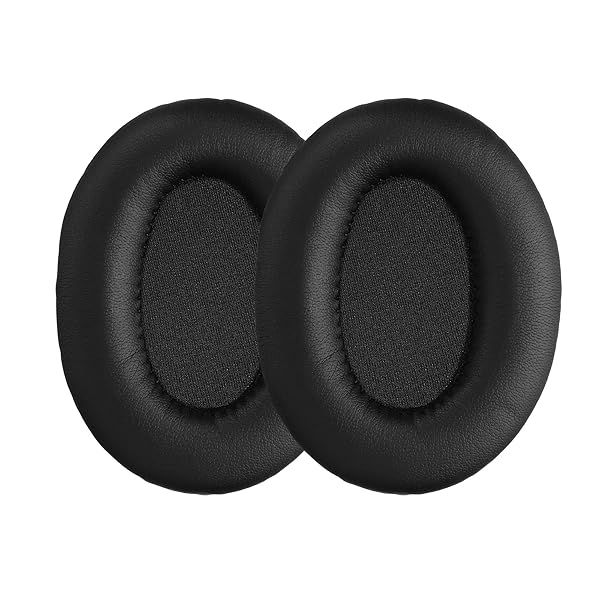 KWMobile Ear Pads for Mpow 059 - 2X Black Replacement Earpads for Headphones