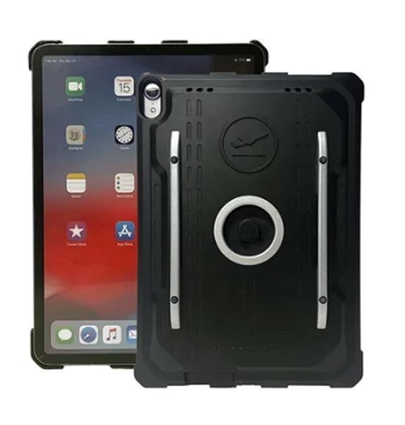 MYGOFLIGHT iPad Pro 11” (Gen 1, 2, 3) Air 10.9" (Gen 4, 5) Polycarbonate Pilot Kneeboard and Mountable Everyday Case – Compatible with MGF Yoke and Suction Cup Sport Mounts and Sport Adapters