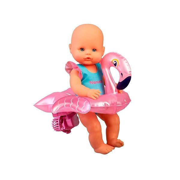 Nenuco Time to Swim Soft Baby Doll with Swimsuit and Float 12 Inch Ideal for Water Play