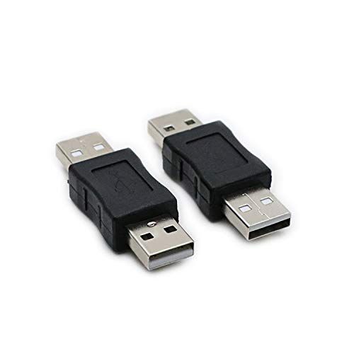 RGZHIUHFZ 2 Pack USB Male to Male Gender Changer Adapter - Fast Data Transfer Coupler