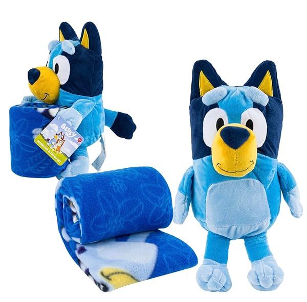 "Cozy Up with The Northwest Group Bluey Hugger & 40"x50" Fleece Throw Blanket Set"