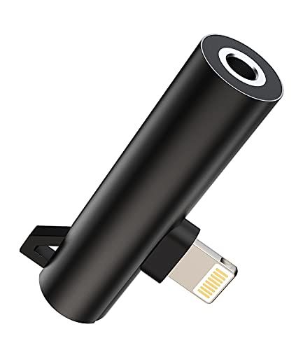Zoyuzan Lightning to 3.5mm Headphone Adapter & Charger Dongle for iPhone 11, 12, XR, X, 8 Plus & iPad Air - Audio Splitter Converter