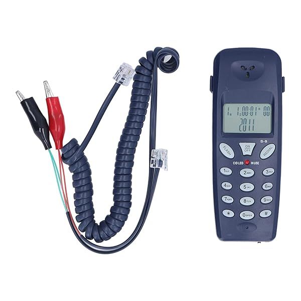 Zyyini Corded Phone Wired Desk Telephone with LCD Display for Seniors Kids Home Office School Support Redial Pause Caller ID