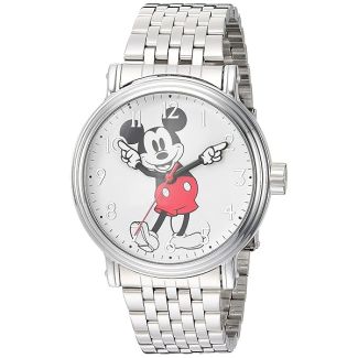 Disney Mickey Mouse Vintage Articulating Hands Analog Quartz Watch for Adults