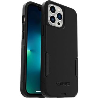 OtterBox iPhone 13 Pro Max &amp; iPhone 12 Pro Max Commuter Series Case - BLACK, slim &amp; tough, pocket-friendly, with port protection