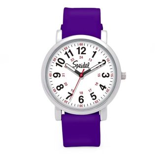 Speidel Original Scrub Watch for Nurses and Medical Professionals Waterproof Purple 12 and 24 Hour Time for Men and Women