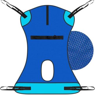 Vive Patient Lift Sling with Opening 400lb Capacity Lifting Aid Straps for Elderly Bariatric Nursing Caregiver Mesh Support