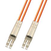 1 Meter Multimode Duplex Fiber Optic Cable (62.5/125) LC to LC - High-Speed Orange Connection