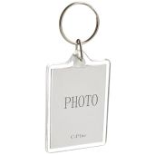 10pcs Clear Acrylic Photo Frame Keychains - 2.7x4.6cm Rectangle Inserts for Custom Keyrings