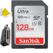 128GB Ultra Class 10 SDXC UHS-I SD Memory Card for Canon EOS Rebel T8i T7i T7 T6i T6S T6 T5i T5 T3i SL2 SL1 EOS 90D 80D 77D 70D EOS 9000D 800D 760D 750D DSLR Camera + Accessories