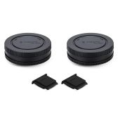 2 Pack E Mount Body Cap & Rear Lens Cover for Sony A6000, A7 Series, ZV-E10 & More - Protect Your Camera Gear!