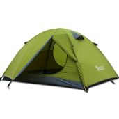 Lightweight 3-4 Season 3-Person Backpacking Tent - Windproof, Double Layer, 2 Doors for Camping & Hiking