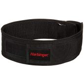 Harbinger 360890 4-Inch Nylon Weightlifting Belt - Medium Black for Ultimate Support