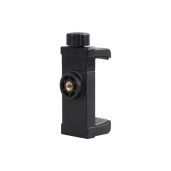 360 Degree Rotating Adjustable Phone Clip and Camera Tripod Mount with 1/4 Inch Screw for Stable Photography