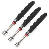 3PCS Telescoping Magnetic Pick Up Tool 20 lb Extendable 31 Inch Telescopic Magnet Stick for Hard to Reach Areas Automotive Gifts