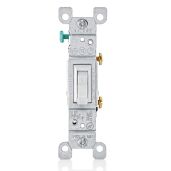 Leviton 1451-2WM 15 Amp Toggle Switch 10-Pack - Residential Grade, Quiet, Grounding, White