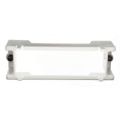 Leviton 47612-SBK WH Single Plastic Bracket - Empty | Durable & Versatile Mounting Solution