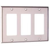 Leviton 84411-40 SS WP 3G Decora Standard Size: Durable Electrical Outlet Solution
