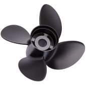 "Solas 9513-145-17 Rubex 4 Aluminum Propeller - 14.5" Diameter, 17" Pitch, RH - High Performance Black Blade"