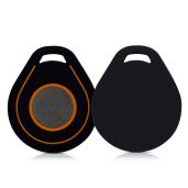 KWMobile Silicone Cover for Harley Davidson Key Fob - Protective Black/Orange Case for Motorcycle Remote Key