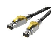 LINKUP Cat8 Ethernet Cable 1M - 40Gbps, 2000MHz, S/FTP, 22AWG, Double Shielded for High-Speed LAN | GHMT & DSX8000 Certified