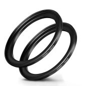 52mm to 58mm Step Up Ring Adapter for Camera Lens Filter Premium Aluminum 2 Pack