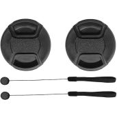 55mm Lens Cap Cover for Canon RF-S & EF-M 18-150mm - 2 Pack for EOS R7, R10, M6 Cameras