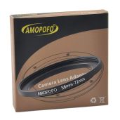 58mm to 72mm Metal Step Up Ring Adapter for Canon, Nikon, Sony & Fuji - CNC Machined, Matte Black Finish for UV, ND, CPL Filters