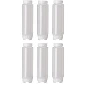 6 Pack FIFO 16 oz. Squeeze Bottles - Perfect for Precise Dispensing & Storage