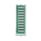 Leviton 47689-B 1x9 Bridged Telephone Module with Bracket - White | High-Quality Connectivity Solution