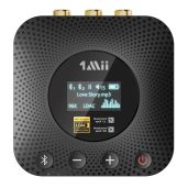 1Mii B06HD+ Hi-Res Bluetooth 5.1 Music Receiver: Audiophile DAC, LDAC, aptX HD, OLED Display for Home Stereo