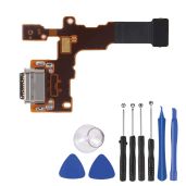 LG Stylo 4 Replacement USB Charger Port Flex Cable with Microphone & Tools - Q710AL Q710TS Q710MS Q710CS Q710US