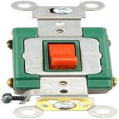 Leviton 3032-2R 30 Amp Toggle Switch: Heavy Duty, Self-Grounding, 120/277V AC - Red Double-Pole Switch for Reliable Performance