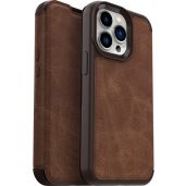 OtterBox iPhone 13 Pro Strada Series Case - Genuine Leather, Card Holder, Pocket-Friendly Folio in Espresso