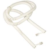 RCA 25ft Handset Coil Cord in White (TP282W) - Durable & Flexible Phone Accessory