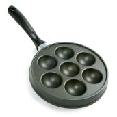 Norpro Nonstick Stuffed Pancake Pan, Munk/Aebleskiver/Ebelskiver 16.5? x 9? x 1.25? Black