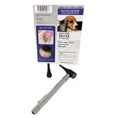 Dr. Mom Pocket Veterinary LED Otoscope - Best Portable Vet Otoscope for Quick Ear Exams