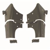 Rugged Ridge Windshield Hinge Kit for 1997-2006 Jeep Wrangler TJ - Black 11209.02