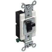 Leviton CS120-2E 20-Amp Toggle Switch: Commercial Grade AC Quiet Switch for 120/277V - Black