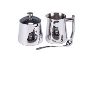 Buy Frieling USA 18/10 Stainless Steel Creamer & Sugar Bowl Set - Durable Metal Pitcher & Holders for Stylish Serving