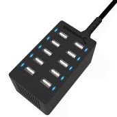 Buy SABRENT 60W 10-Port USB Rapid Charger - Smart Auto Detect, UL Certified, Family-Sized Desktop Hub (Black)