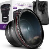 Altura Photo 49MM 0.43x HD Wide Angle Lens for Canon EOS M Series - Macro Feature Included