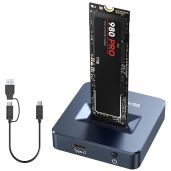 ACASIS NVME to USB Docking Station: Fast 10Gbps M.2 Adapter with Aluminium Alloy for NVMe & SATA SSDs