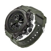 Shop AIMES Men's Waterproof Military Watch: Multi-Function Sports Timepiece with LED Alarm & Stopwatch