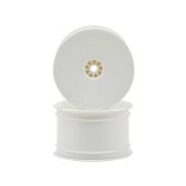 AKA Products 23101W Hexlite Racing White Buggy Rear Wheel for Assoc Kyosho Losi 1:10 Scale