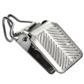 "ANDUSTRIAL Durable Clips for Rugs & Quilts - 10 Silver Alligator Clamps for 1/4" to 5/8" Racks"