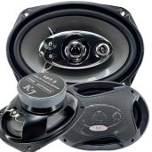 AUDIOTEK K7 Pair of K69.5 6x9 Inch 700W 5-Way Car Coaxial High Performance Speaker System